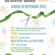 Affiche centre bourg inauguration webokfin