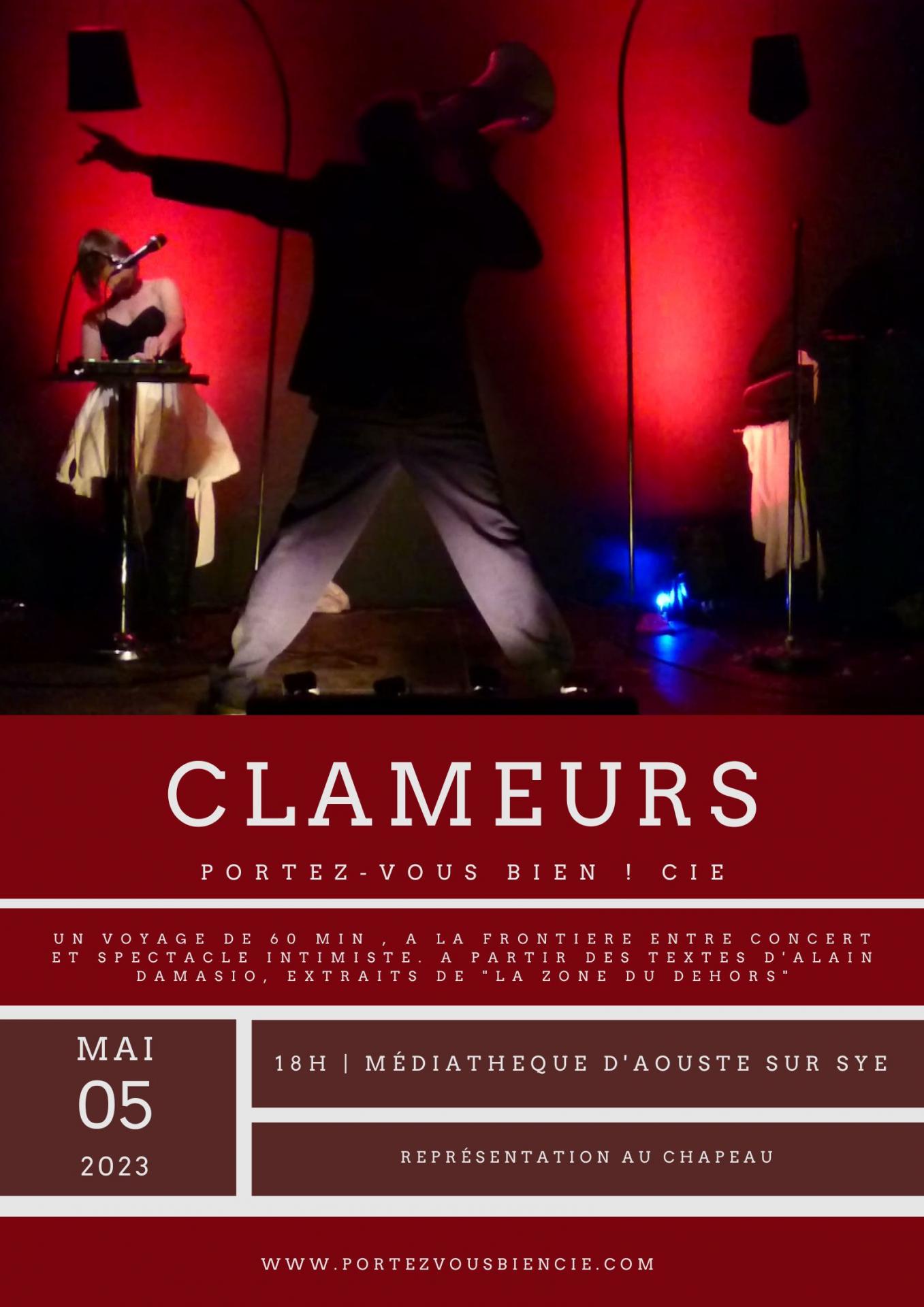 Affiche clameurs mediatheque 2 