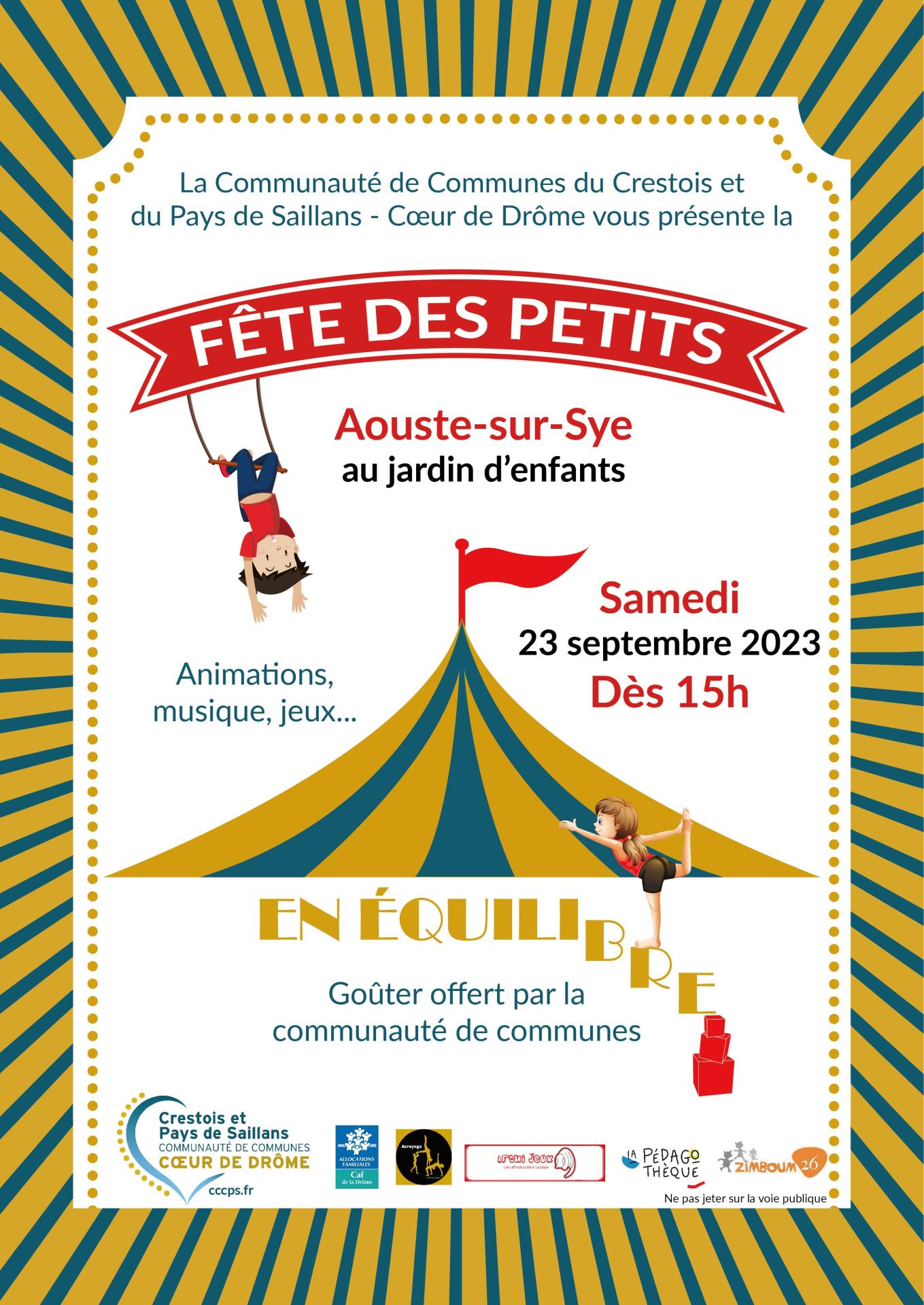 Affiche fete des petits 2023