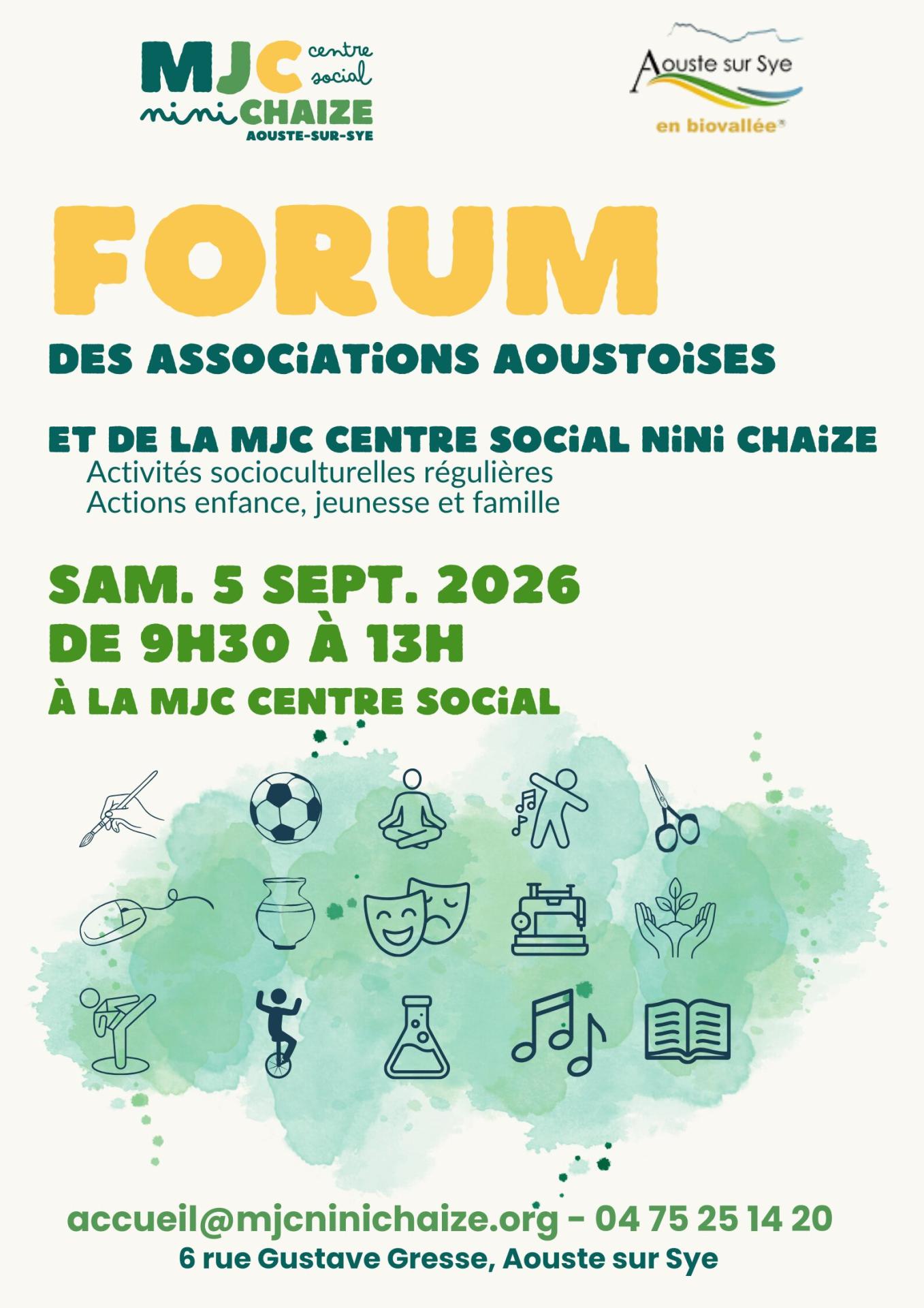 Affiche forum 26 mjc