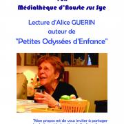 Affiche lecture alice