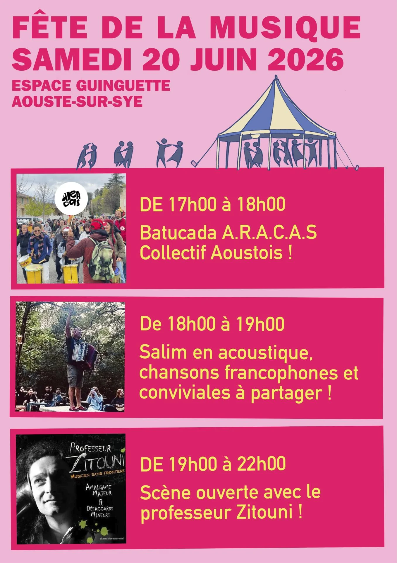 Ag fete musique flyer 2026 reseaux