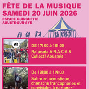 Ag fete musique flyer 2026 reseaux