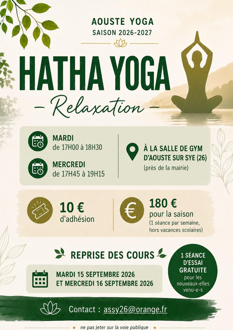 Reprise hata yoga