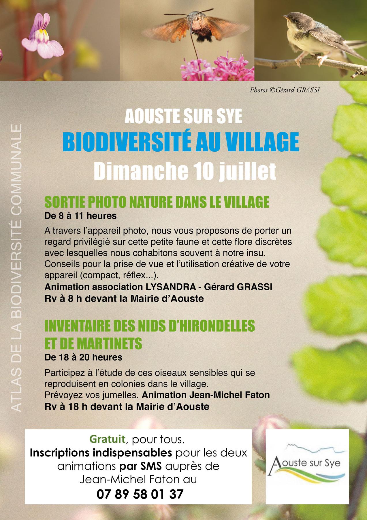 Sortie biodiversite village aouste 2